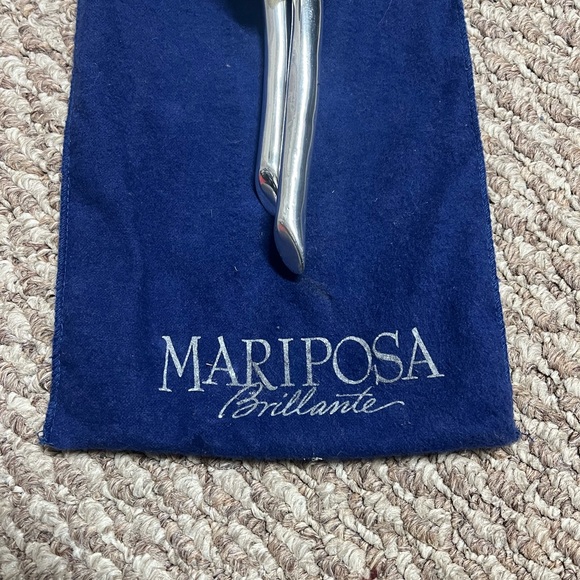 Mariposa Silver Vintage 1992 Tulip Floral Salad Server Spoon Set - Picture 5 of 6